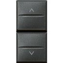 Axolute 2-х кнопочный переключатель 16 А, 1Р 1-0-2 – 2 модуля, цвет антрацит (комплект 5 шт.) Axolute 2-х кнопочный переключатель 16 А, 1Р 1-0-2 – 2 модуля, цвет антрацит (комплект 5 шт.)