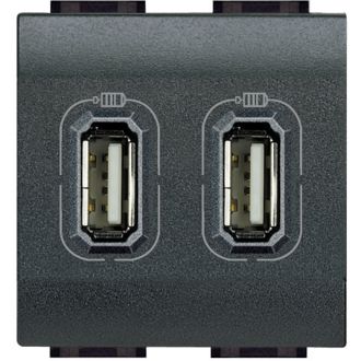 Livinglight USB Разъём Д/Зарядки 2м Антрацит