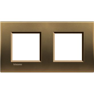 Livinglight Рамка прямоугольная, 2 поста, цвет Бронза