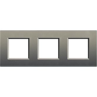 Livinglight Рамка прямоугольная, 3 поста, цвет Серый шелк