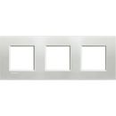 Livinglight Рамка прямоугольная, 3 поста, цвет Серебро Livinglight Рамка прямоугольная, 3 поста, цвет Серебро