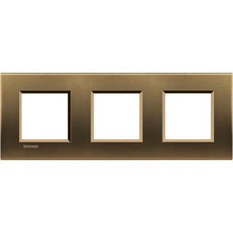 Livinglight Рамка прямоугольная, 3 поста, цвет Бронза
