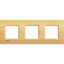 Livinglight Рамка прямоугольная, 3 поста, цвет Бамбук Livinglight Рамка прямоугольная, 3 поста, цвет Бамбук