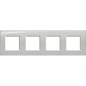 Livinglight Рамка прямоугольная, 4 поста, цвет Серое небо