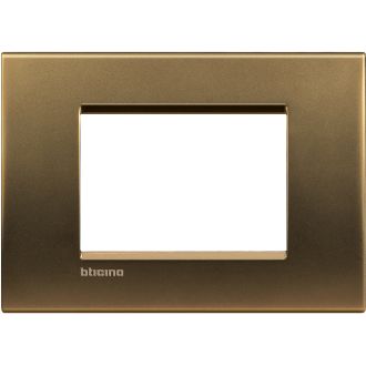 Livinglight Рамка прямоугольная, 3 модуля, цвет Бронза