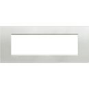 Livinglight Рамка прямоугольная, 7 модулей, цвет Серебро Livinglight Рамка прямоугольная, 7 модулей, цвет Серебро