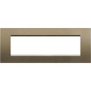 Livinglight Рамка прямоугольная, 7 модулей, цвет Коричневый шелк