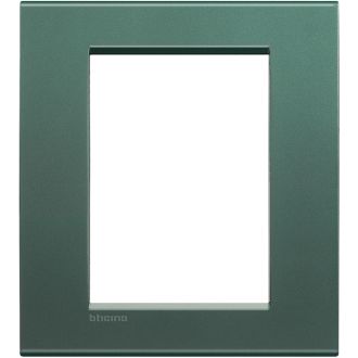 Livinglight Рамка прямоугольная, 3+3 модуля, цвет зелёный шелк