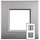 Livinglight рамка 2x2мод.71мм.М.никель