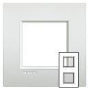 Livinglight рамка 2x2мод.71мм.Белый жемчуг
