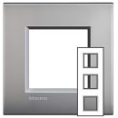Livinglight рамка 2x3мод.71мм.М.никель