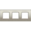 Livinglight. Рамка Air, немецкий стандарт 2+2+2 мод. Цвет "Матовый титан"
