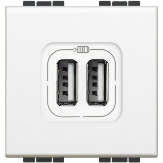 Livinglight Разъём для зарядки 2хUSB бел