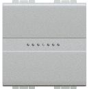 Livinglight. Кнопка аксиальная одноклавишная 10А 250В. Автоматические клеммы. 2 модуля. Цвет Алюминий (комплект 10 шт.) Livinglight. Кнопка аксиальная одноклавишная 10А 250В. Автоматические клеммы. 2 модуля. Цвет Алюминий (комплект 10 шт.)