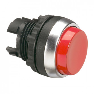 Кнопка с пружинным возвратом ∅ 22,3 - Osmoz - для комплектации - выступающая - без подсветки - IP 66 - красный