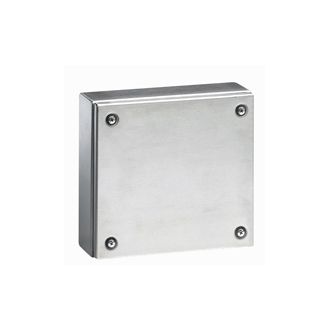 Промышленная коробка Atlantic из нержавеющей стали квадратная 200x200x120 мм - IP 66 - IK 10