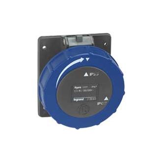Встраиваемая розетка Hypra - IP 66/67-55 - 3К+3 - 16 А - пластик