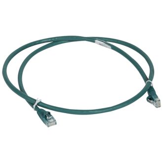 Коммутационный шнур RJ 45 - категория 6 - U/UTP - LSZH - неэкранированный - 3 м - зеленый