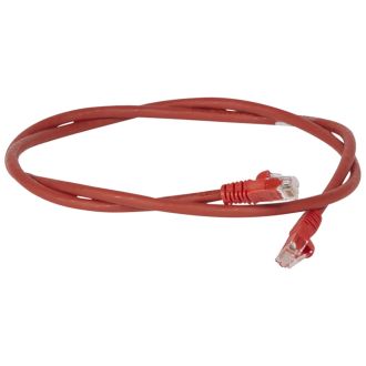 Коммутационный шнур RJ 45 - категория 6 - U/UTP - LSZH - неэкранированный - 2 м - красный