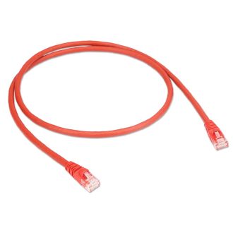 Шнур коммутационный RJ 45 - категория 6a - U/UTP - LSZH - неэкранированный - 2 м - красный