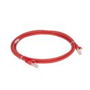 Шнур коммутационный RJ 45 - категория 6a - U/UTP - LSZH - неэкранированный - 3 м - красный Шнур коммутационный RJ 45 - категория 6a - U/UTP - LSZH - неэкранированный - 3 м - красный