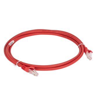 Шнур коммутационный RJ 45 - категория 6a - U/UTP - LSZH - неэкранированный - 5 м - красный