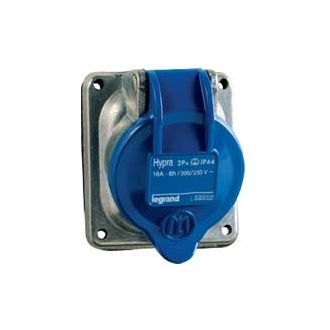 Встраиваемая розетка Hypra - IP 44 - 3К+З - 16 А - металл