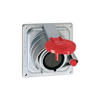 Встраиваемая розетка Hypra Prisinter - IP 44/55 - 3К+З - 16 А - металл
