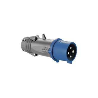 Прямая вилка Hypra - IP 44 - 3К+З - 32 А - пластик