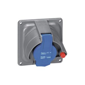 Встраиваемая розетка Hypra Prisinter - IP 44/55 - 3К+З - 63 А - пластик