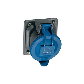 Встраиваемая розетка Hypra - IP 44 - 3К+З - 63 А - пластик