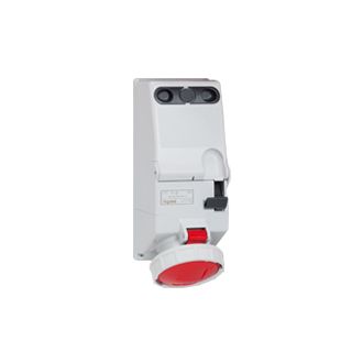 Безопасная розетка со щитком - P17 Tempra Pro - IP66 - 63 A - 380/415 В~ - 3К+З - 125x280