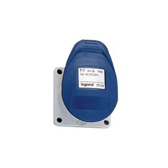 Встраиваемая прямая розетка с уменьшенным фланцем - P17 Tempra Pro - IP 44 - 200/250 В~ - 16 A - 2К+З (комплект 5 шт.)