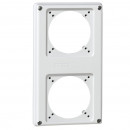 Лицевая панель - P17 Tempra Pro - 220x125 - 2 розетки 16 A (комплект 5 шт.)