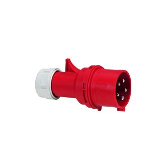 Вилка с переключателем фаз - P17 Tempra Pro - IP 44 - 380/415 В~ - 32 A - 3К+Н+З (комплект 5 шт.)