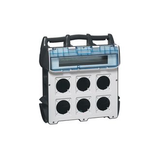 Напольный переносной щиток - P17 Tempra Pro - IP 44 - до 3 розеток - 16 А