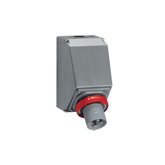 Накладная наклонная вилка в коробке Hypra - IP 66/67-55 - 3К+Н+3 - 125 А - пластик