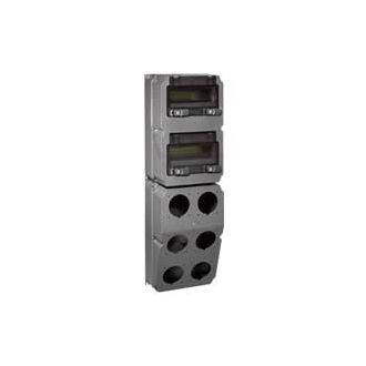 Сборный щиток Hypra - с отверстиями для 6 разъёмов 16-32 А - с рейкой DIN - 740x230x181 мм