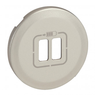 Лицевая панель 2 х USB титан, Celiane 