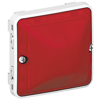 Световой индикатор для ламп E10 - 230 В - серый/белый (комплект 10 шт.)