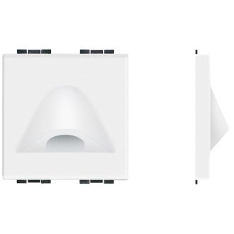 Livinglight Заглушка с отверстием 9 мм, размер 2 модуля, цвет белый (комплект 10 шт.)