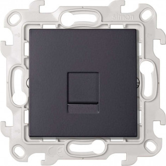 Розетка информационная RJ45 Cat.5e UTP, цвет графит, Simon 24 Harmonie 