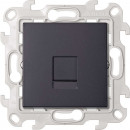 Розетка информационная RJ45 Cat.6 UTP, цвет графит, Simon 24 Harmonie