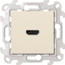 Розетка HDMI v1.4 Тип А, цвет слоновая кость, Simon 24 Harmonie 