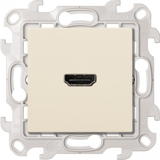 Розетка HDMI v1.4 Тип А, цвет слоновая кость, Simon 24 Harmonie 