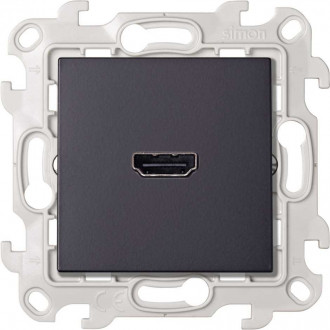 Розетка HDMI v1.4 Тип А, цвет графит, Simon 24 Harmonie 