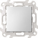 Переключатель (проходной) 10AX 250В~, цвет алюминий, Simon 24 Harmonie