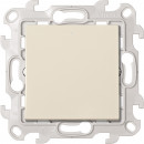 Переключатель (проходной) с подсветкой 10AX 250В~, цвет слоновая кость, Simon 24 Harmonie