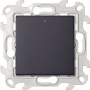 Переключатель (проходной) с подсветкой 10AX 250В~, цвет графит, Simon 24 Harmonie
