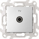 Розетка TV оконечная, цвет алюминий, Simon 24 Harmonie 